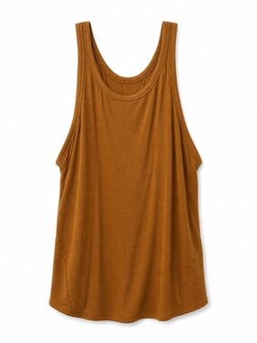 Lululemon Ribbed Racerback Tank Top Caramel Brown Relaxed Fit Size Tag Removed